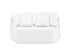 Curved Modular Element Gervasoni Ghost 34 design Paola Navone - White Linen