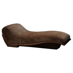 Lettino curvo in mohair