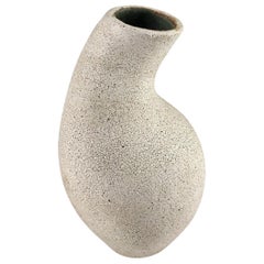 Curved Neck Ceramic Vase by Yumiko Kuga
