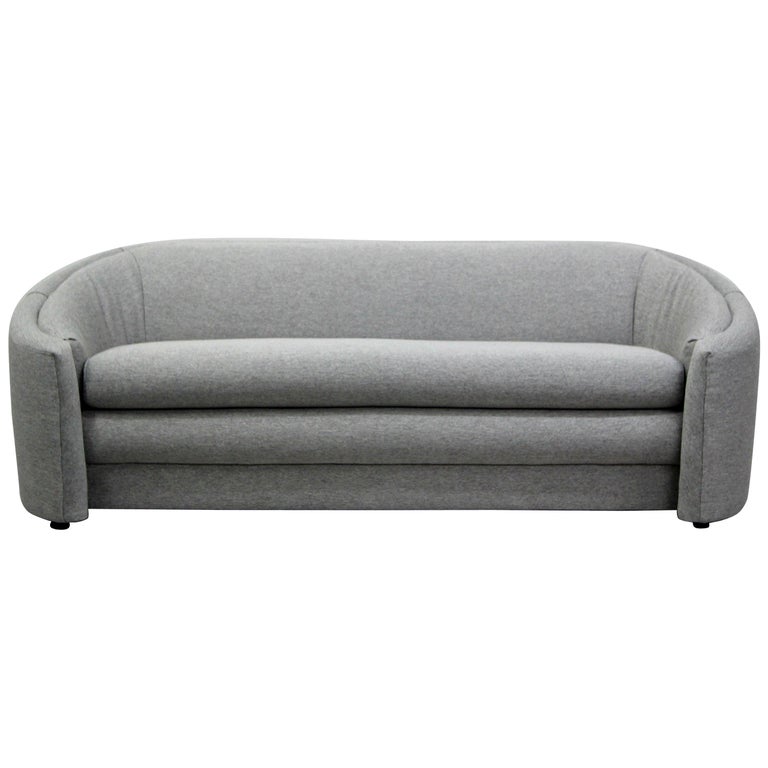 Curved Regency MidCentury Modern Sofa at 1stDibs