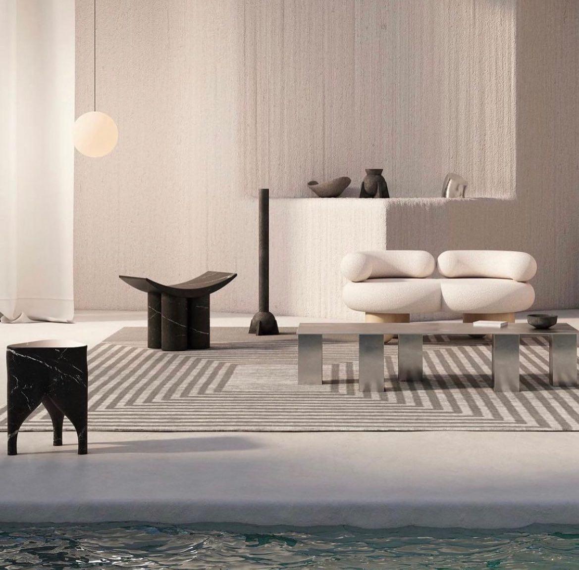 Marbre Gamma  Tabouret de Pietro Franceschini en vente 6