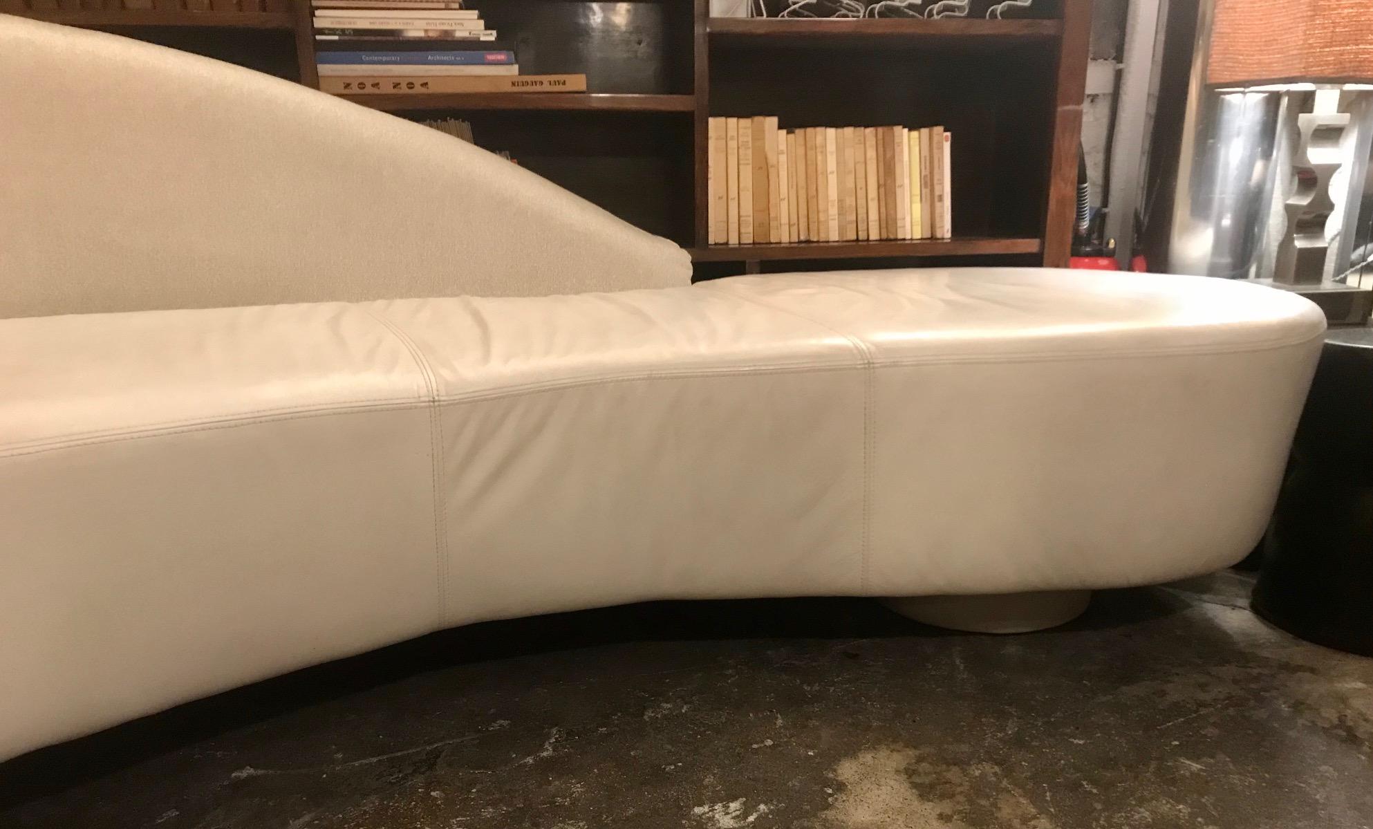 American Curved Serpentine Cloud Sofa Mid-Century Modern For Sale