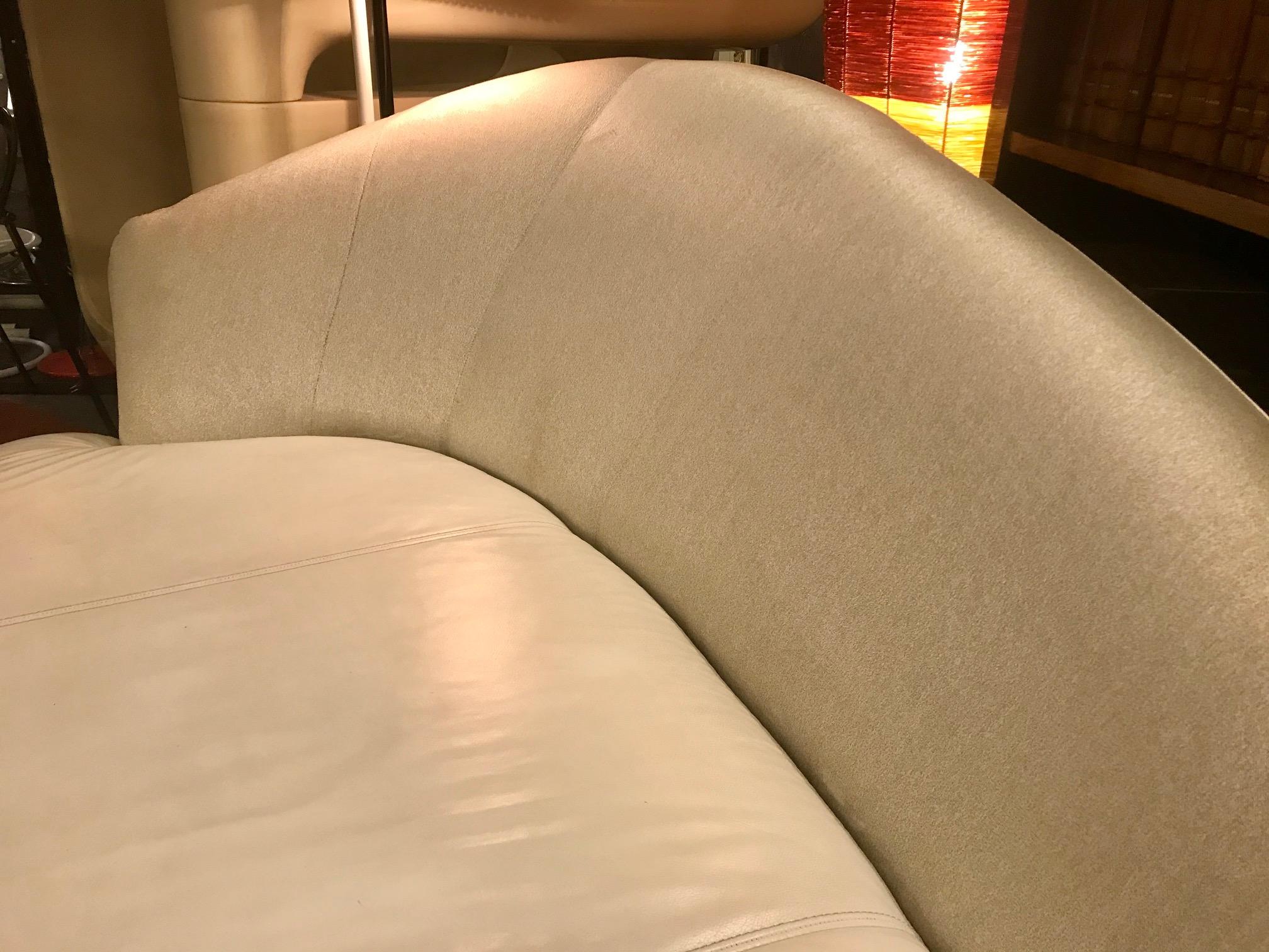 Curved Serpentine Cloud Sofa Mid-Century Modern For Sale 1