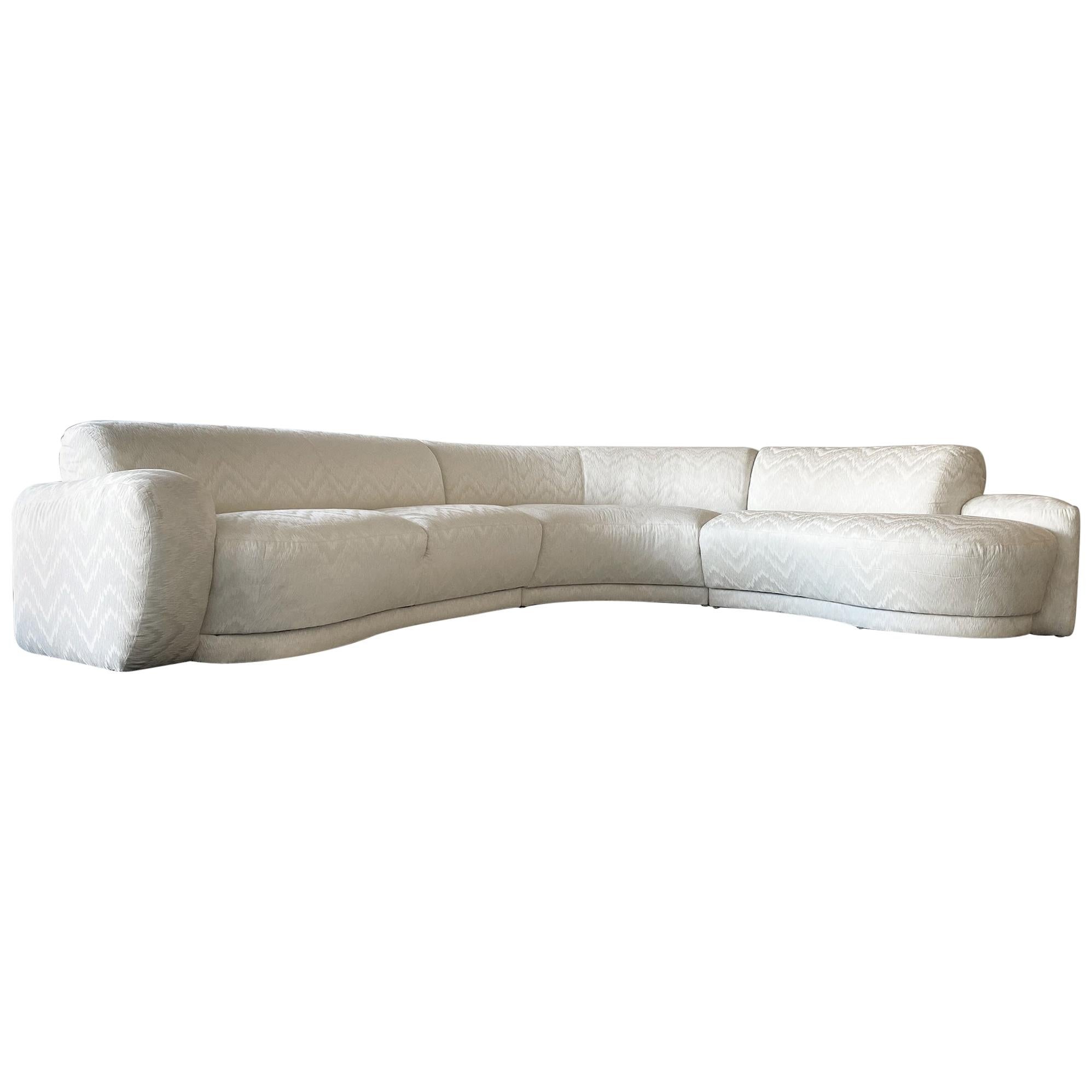 Curved Serpentine Sofa by Directional Furniture