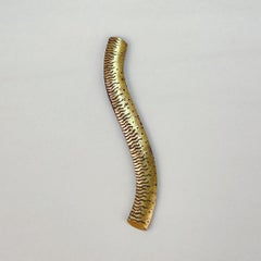 Curved Shakudo Brooch by the Japanese Modernist Hiroshi Imura