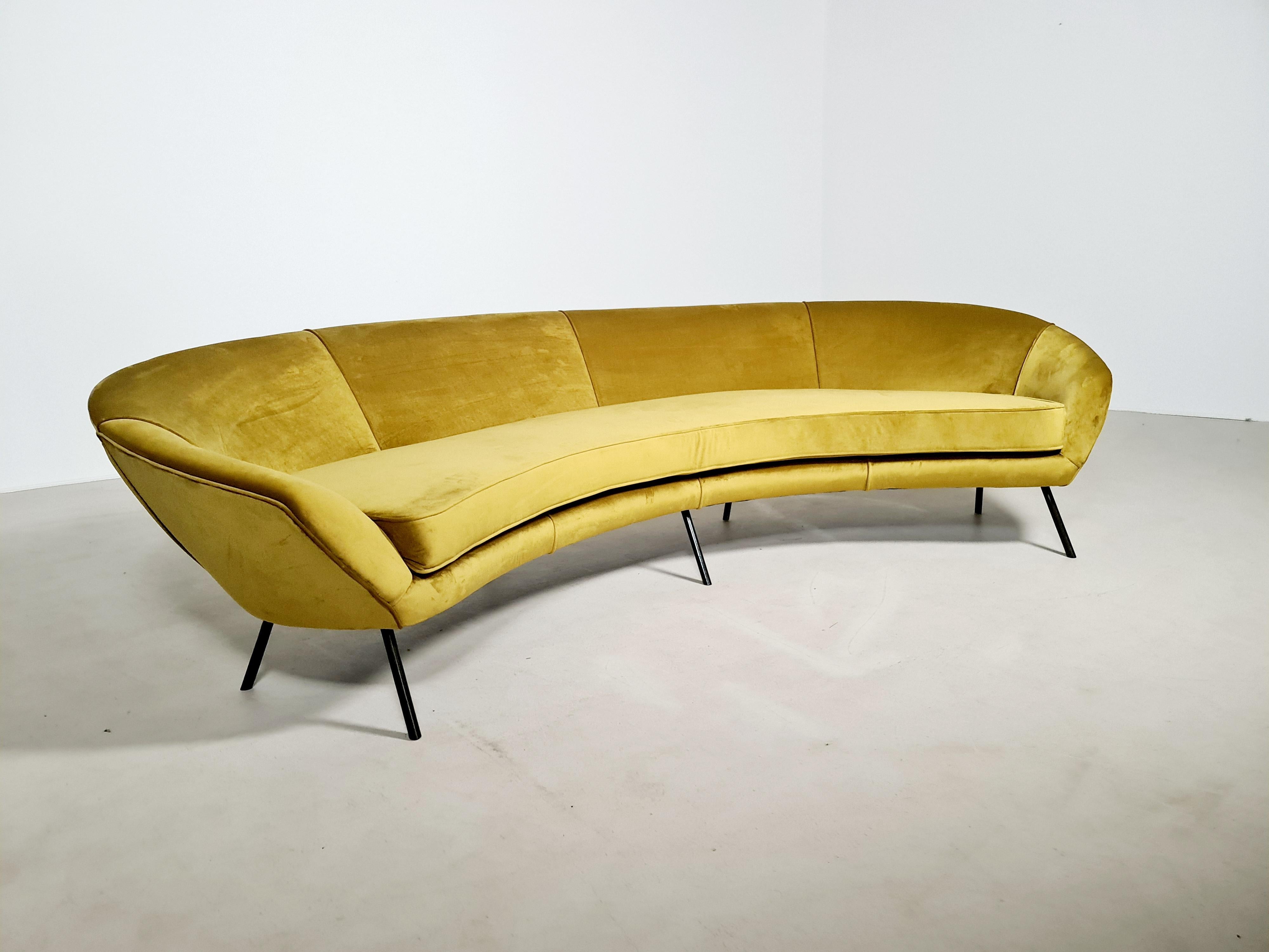 curve shape sofa