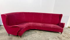 Sofá curvo, atribuido a Ico Parisi, Italia, años 50