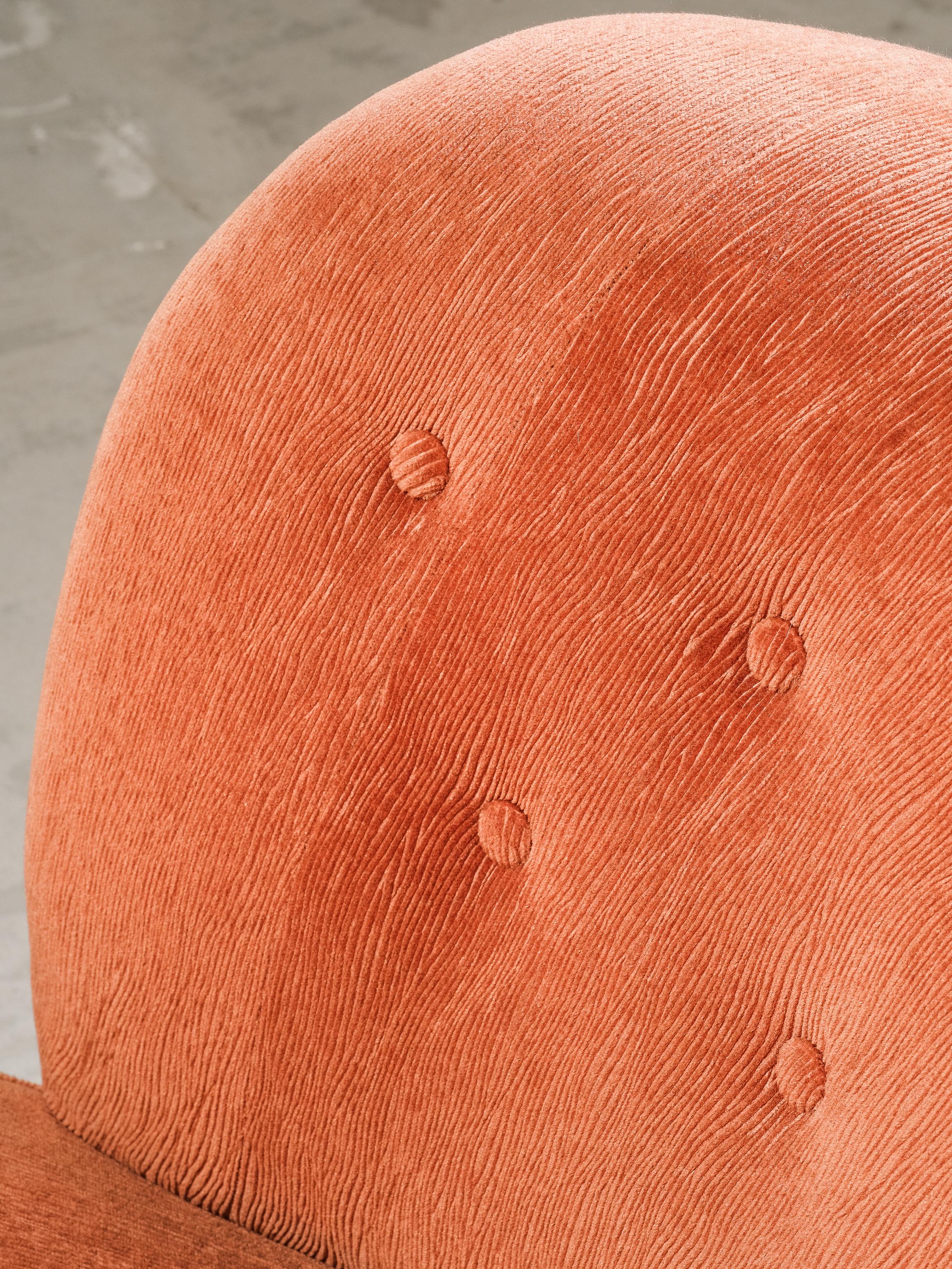 Curved Sofa by Carl-Johan Boman for Boman Oy, Finland, 1940s For Sale 7