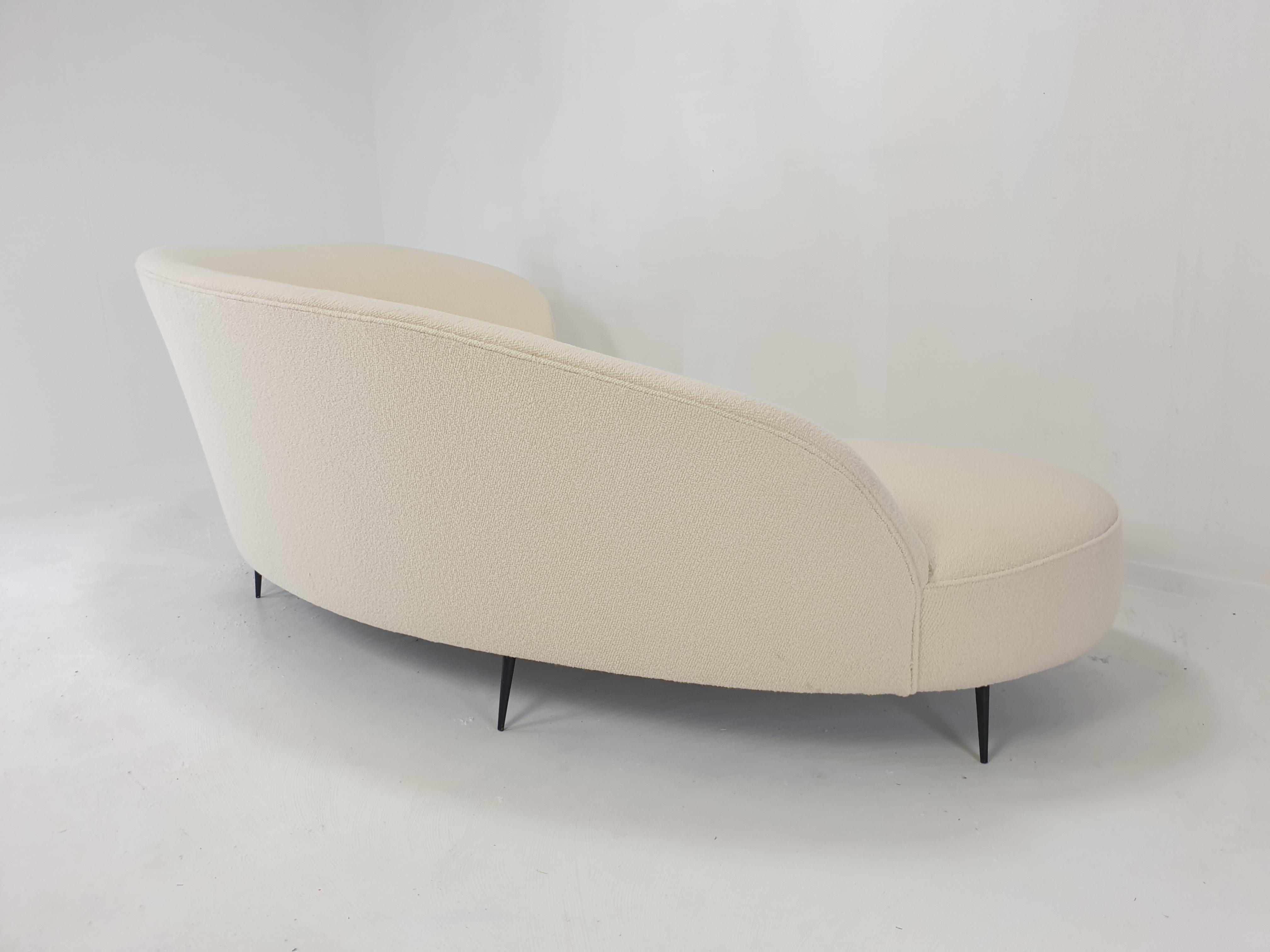 Curved Sofa by Frederico Munari Italy, 1960's For Sale 11