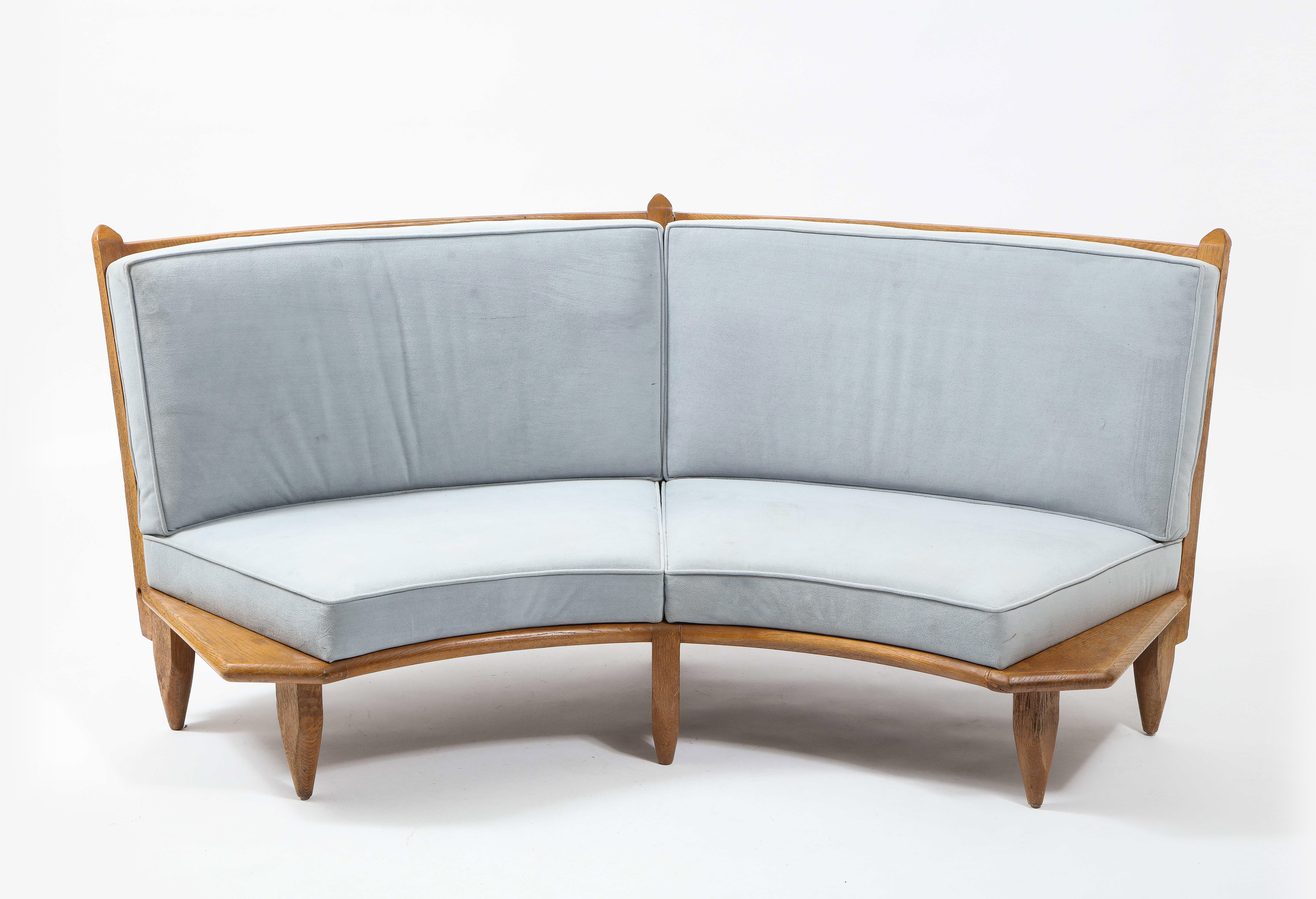 modern curved banquette seating