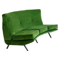 Vintage Curved Sofa by Marco Zanuso, 1950s