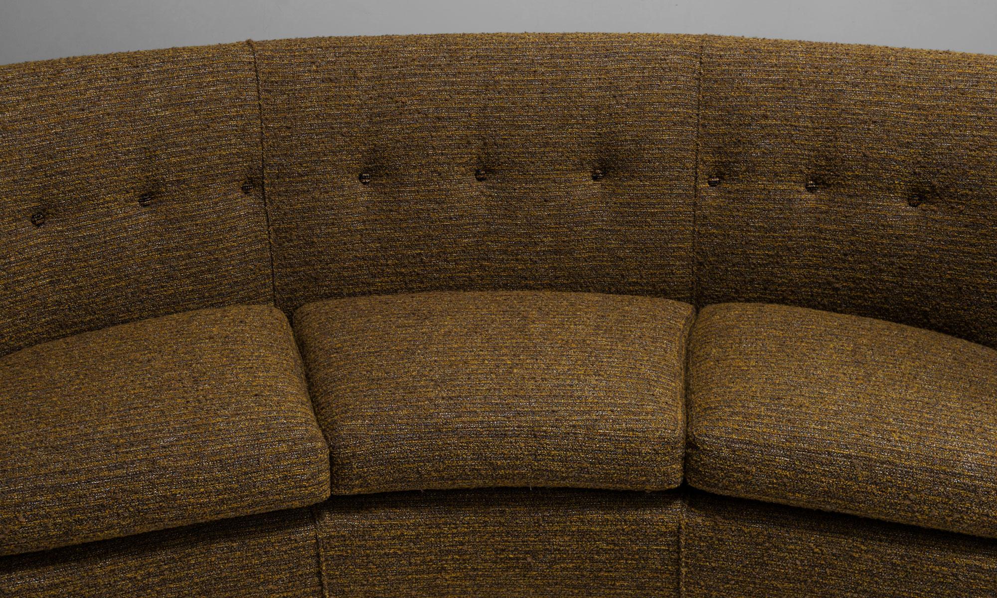 English Curved Sofa in Wool Blend from Pierre Frey