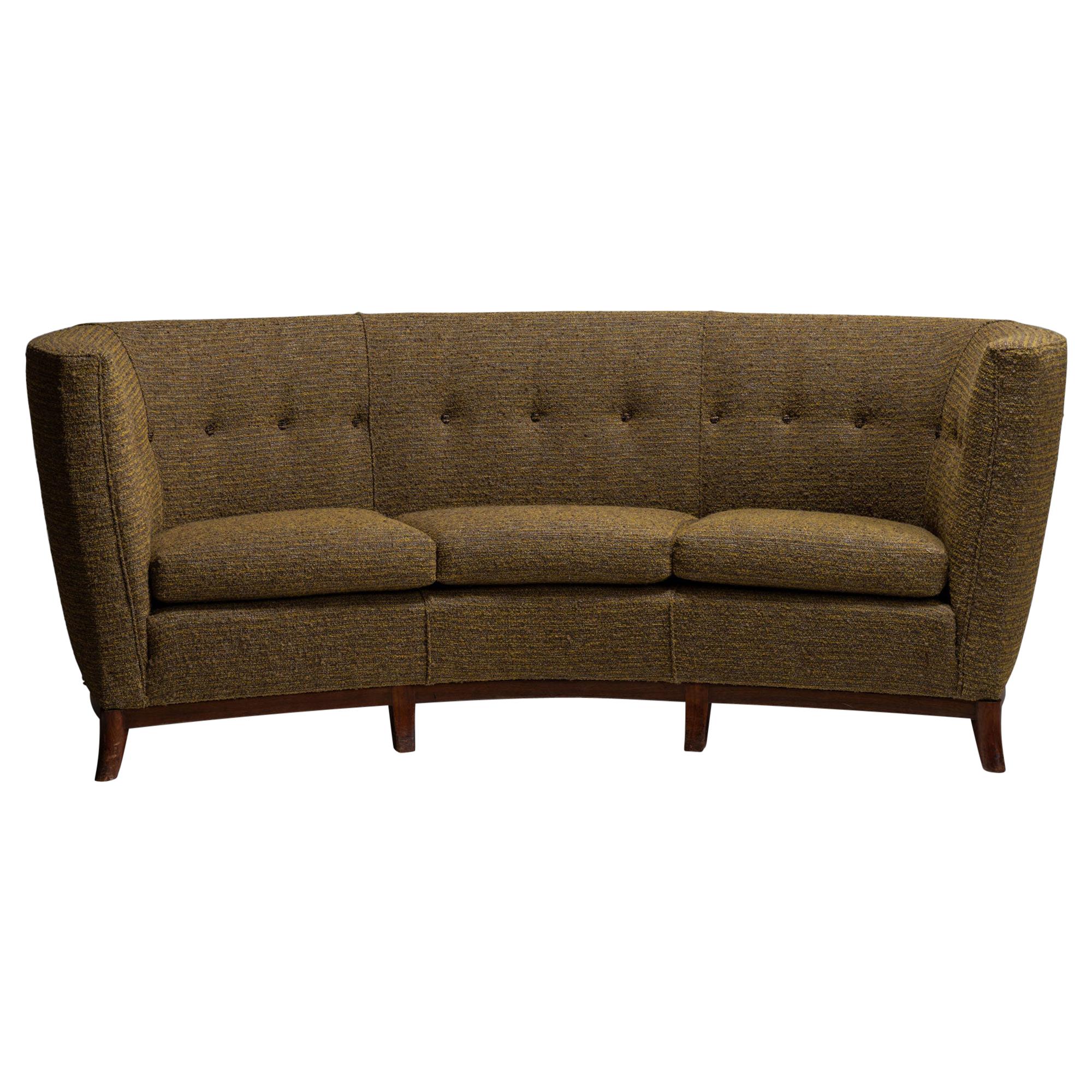 Curved Sofa in Wool Blend from Pierre Frey