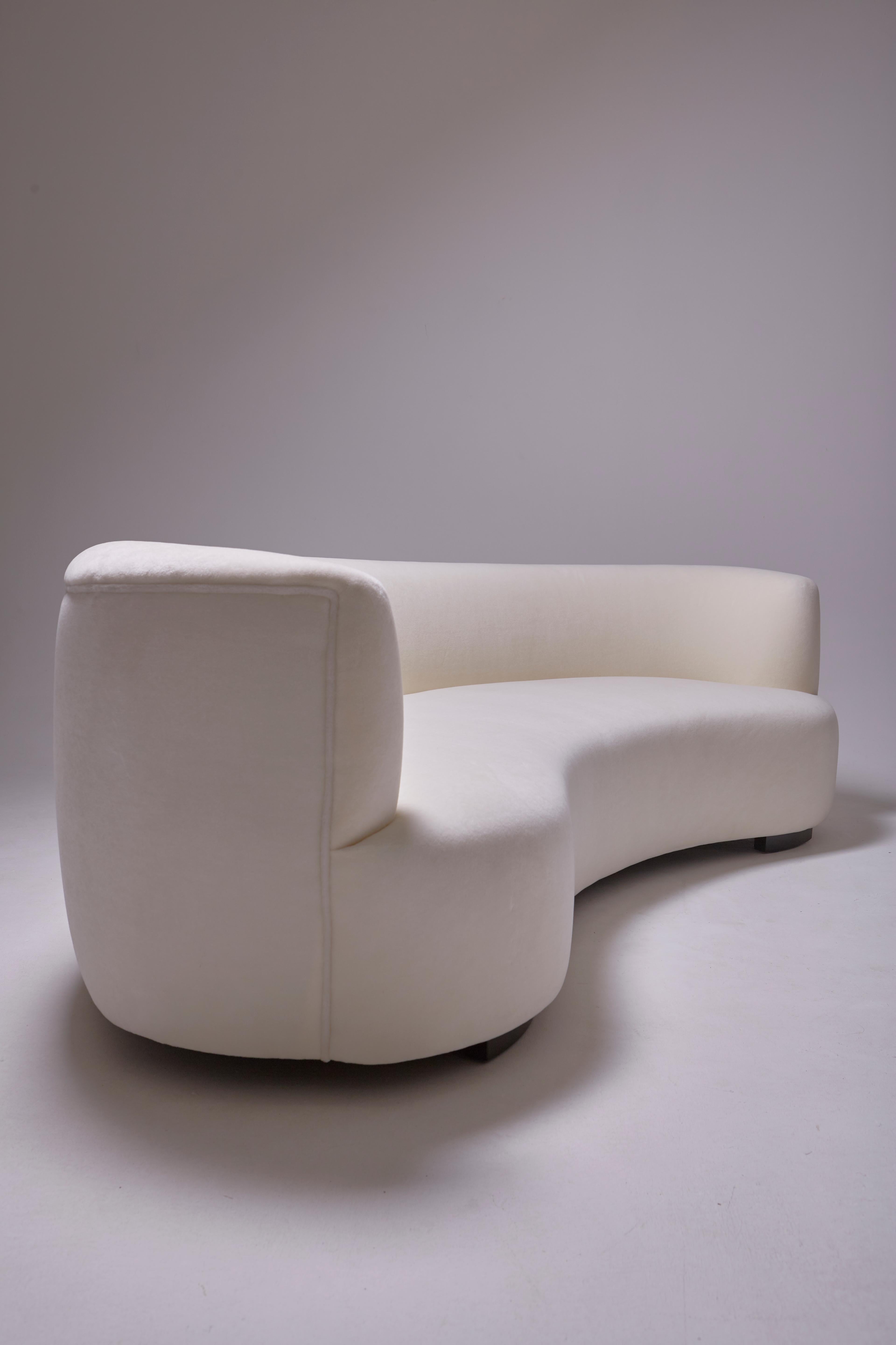 Curved sofa design 1950s 1