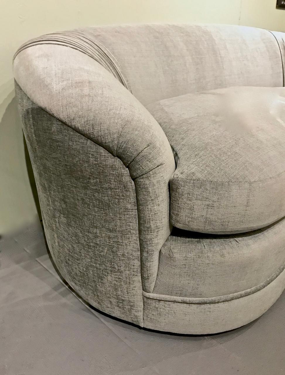 small curved couch