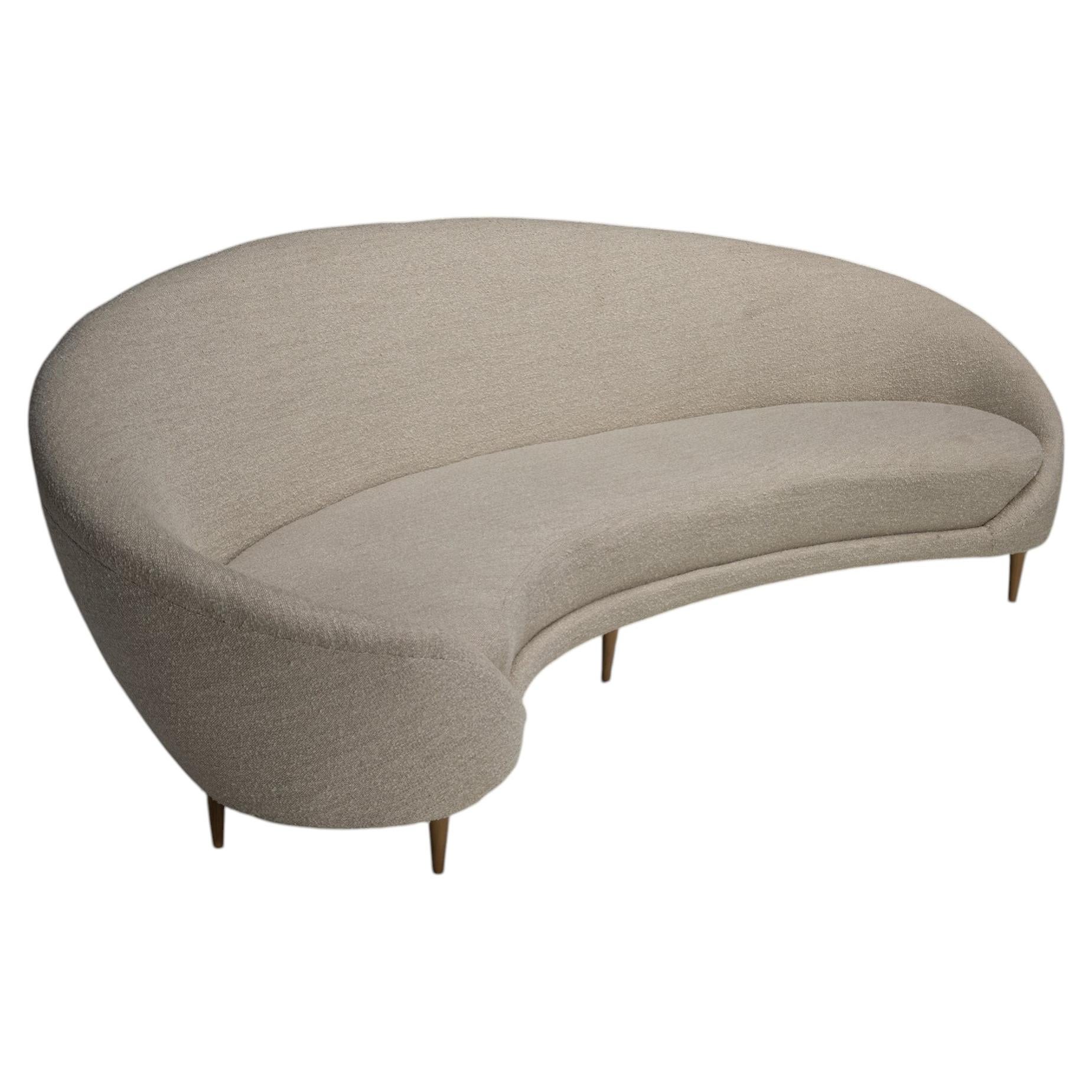 Curved Sofa, Italy 1950