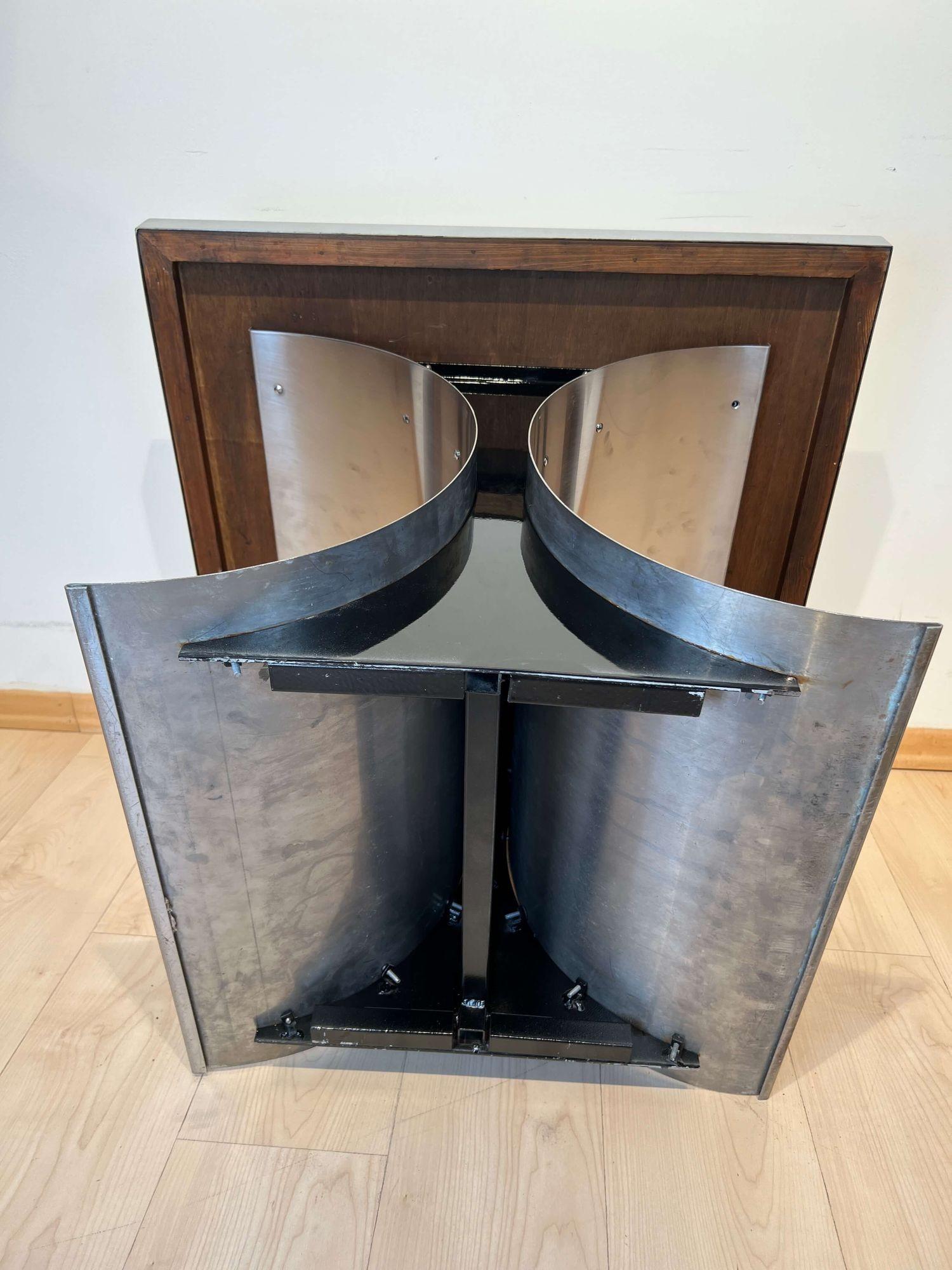 Curved Sofa Table, Stainless Steel, France, 1970 For Sale 6