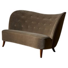 Curved Three-Seater Settee by Carl-Johan Boman
