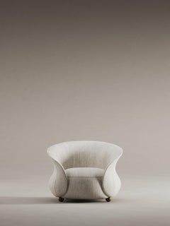 Mid Century Sculptural Curved Verona Armchair