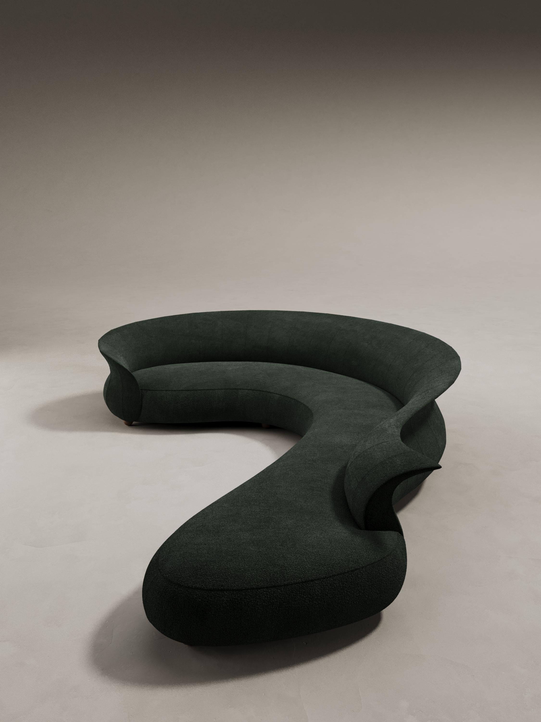 Mid-Century Modern Contemporary Sculptural Curved Verona Corner sofa For Sale