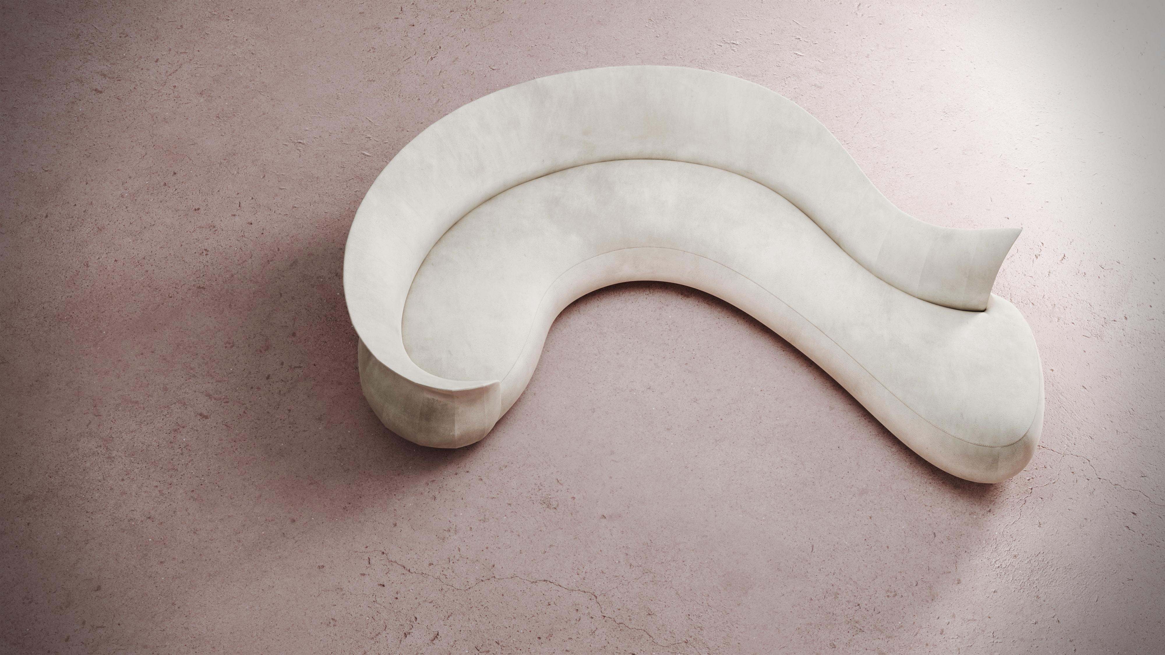 Contemporary Sculptural Curved Verona Corner sofa For Sale 1