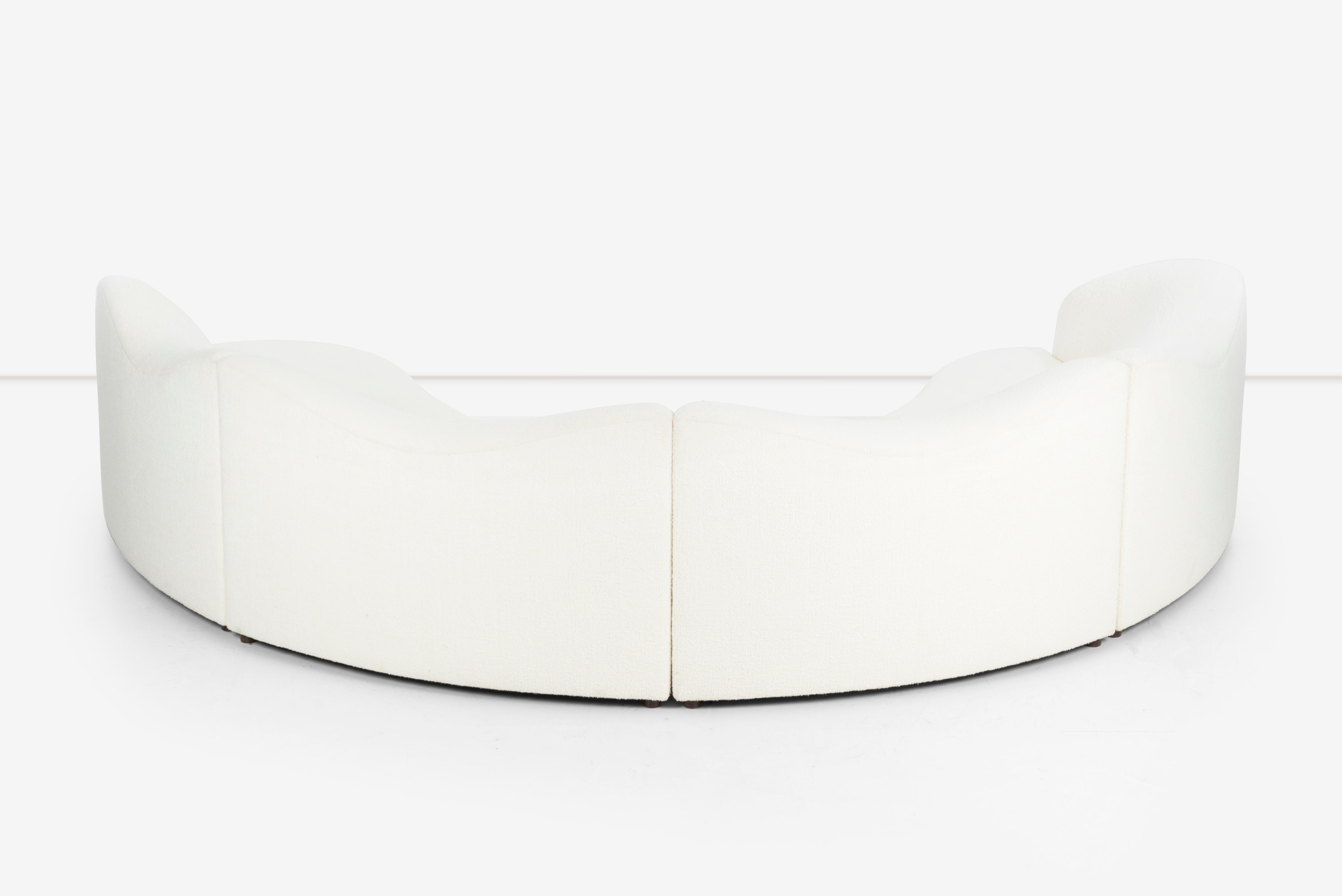 Curved 1980's Wave Sofa For Sale 2