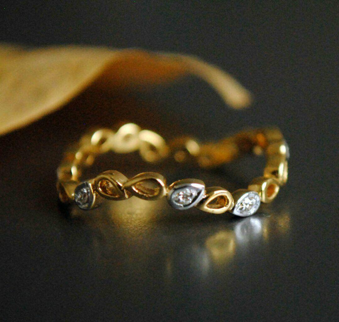 Curved Wedding Band 14k Solid Gold Diamond Eternity Band Filigree Lace Band Ring
Total Carat Weight
0.24 & Under
Diamond Weight
0.06 cts Approx
Metal Purity
14k
14k Gold Weight
1.78 Grams Approx
Metal
Yellow Gold
Main Stone
Diamond

A P P R O X T I