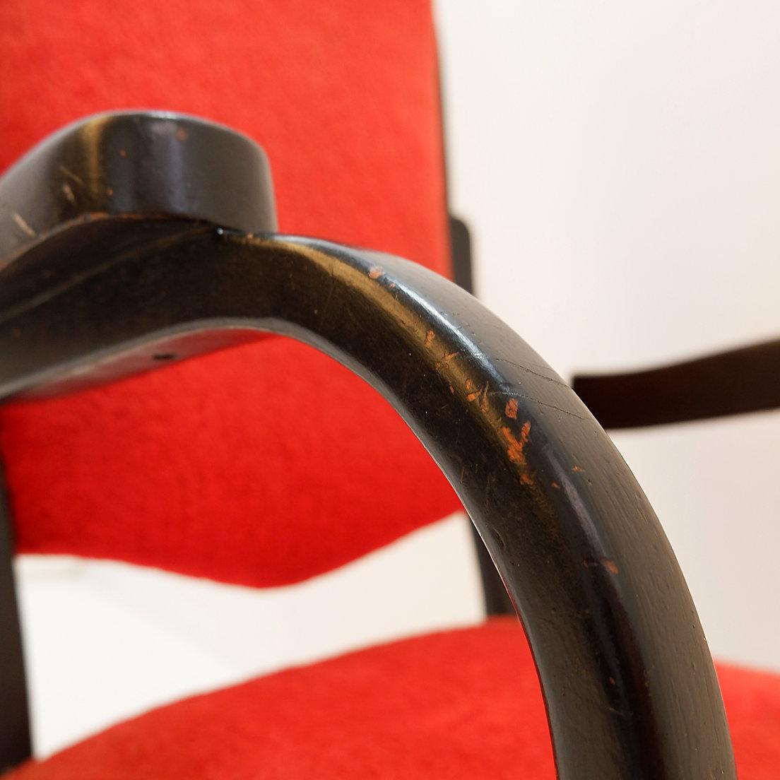 Curved Wood Armchair from Jacob & Josef Kohn, 1890s For Sale 7