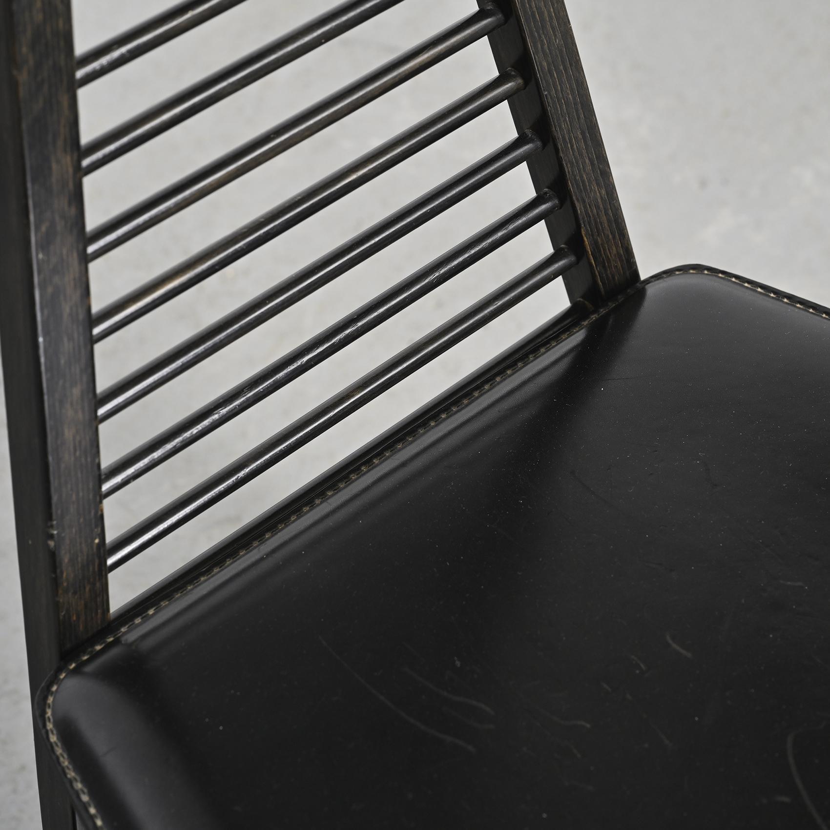 Curved wooden armchair, Siabu Italy circa 1970 4
