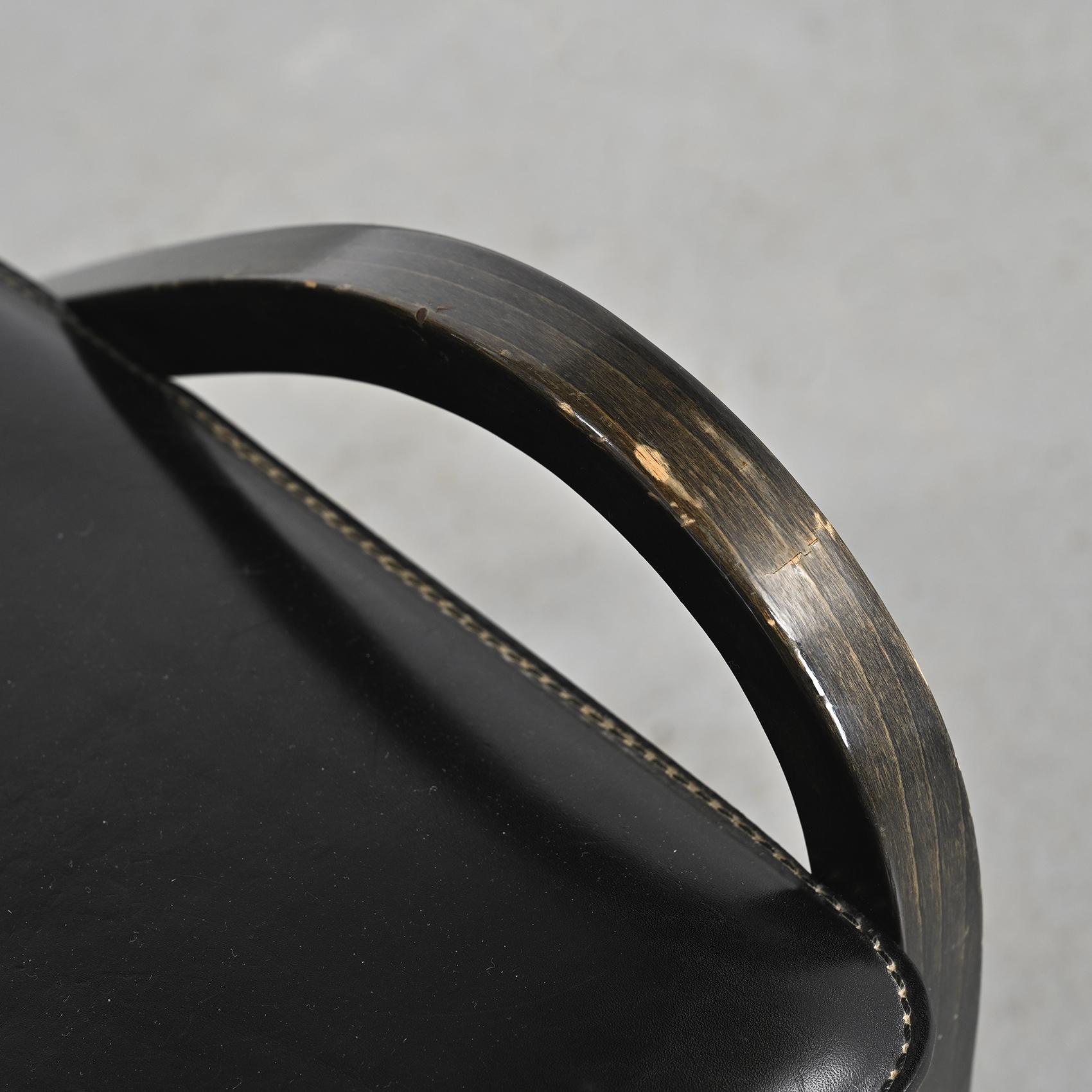 Curved wooden armchair, Siabu Italy circa 1970 2