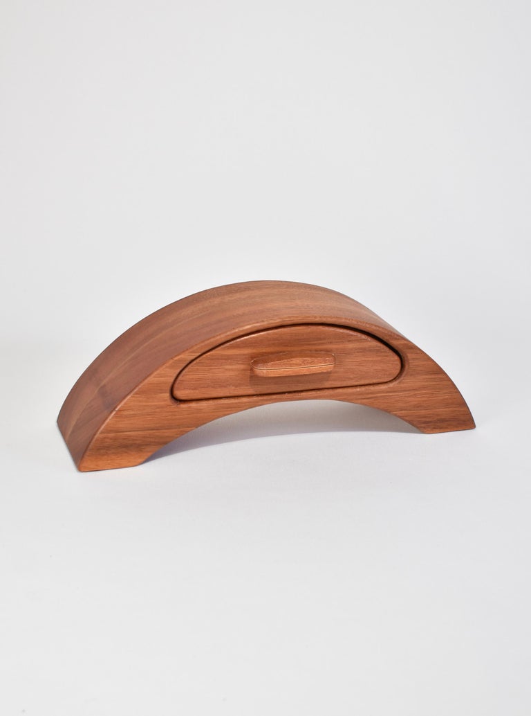 Curved Wooden Jewelry Box For Sale at 1stDibs