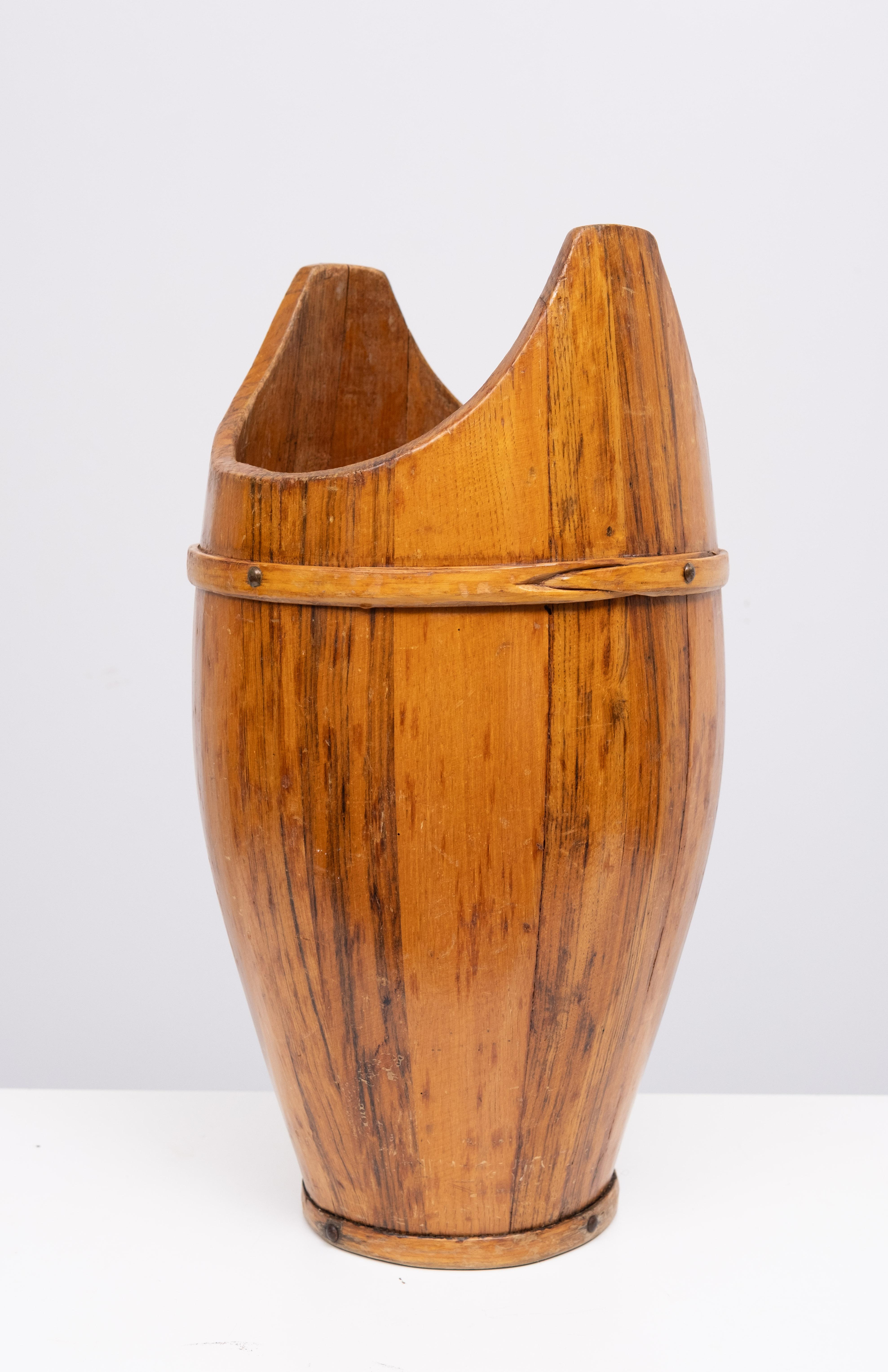 Bambou Porte-parapluie en bois courbé 1960 France en vente