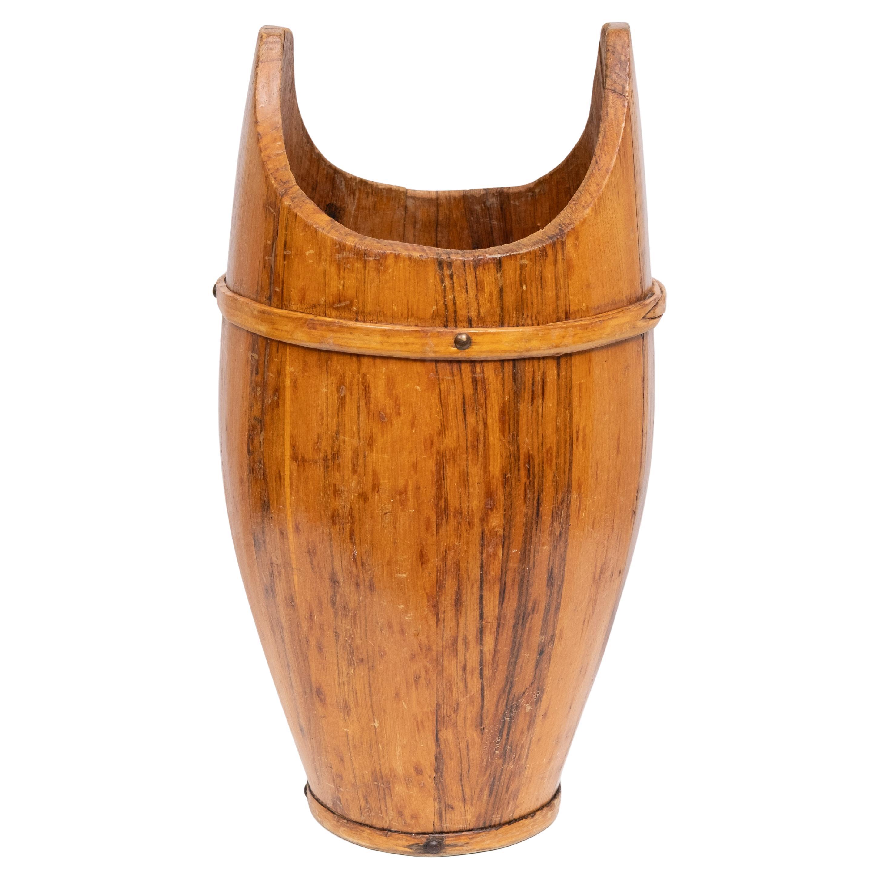 Porte-parapluie en bois courbé 1960 France en vente