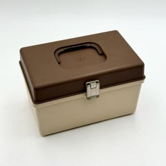 Organizzatore per scatole da cucire Curver, Paesi Bassi, anni '70, beige-marrone