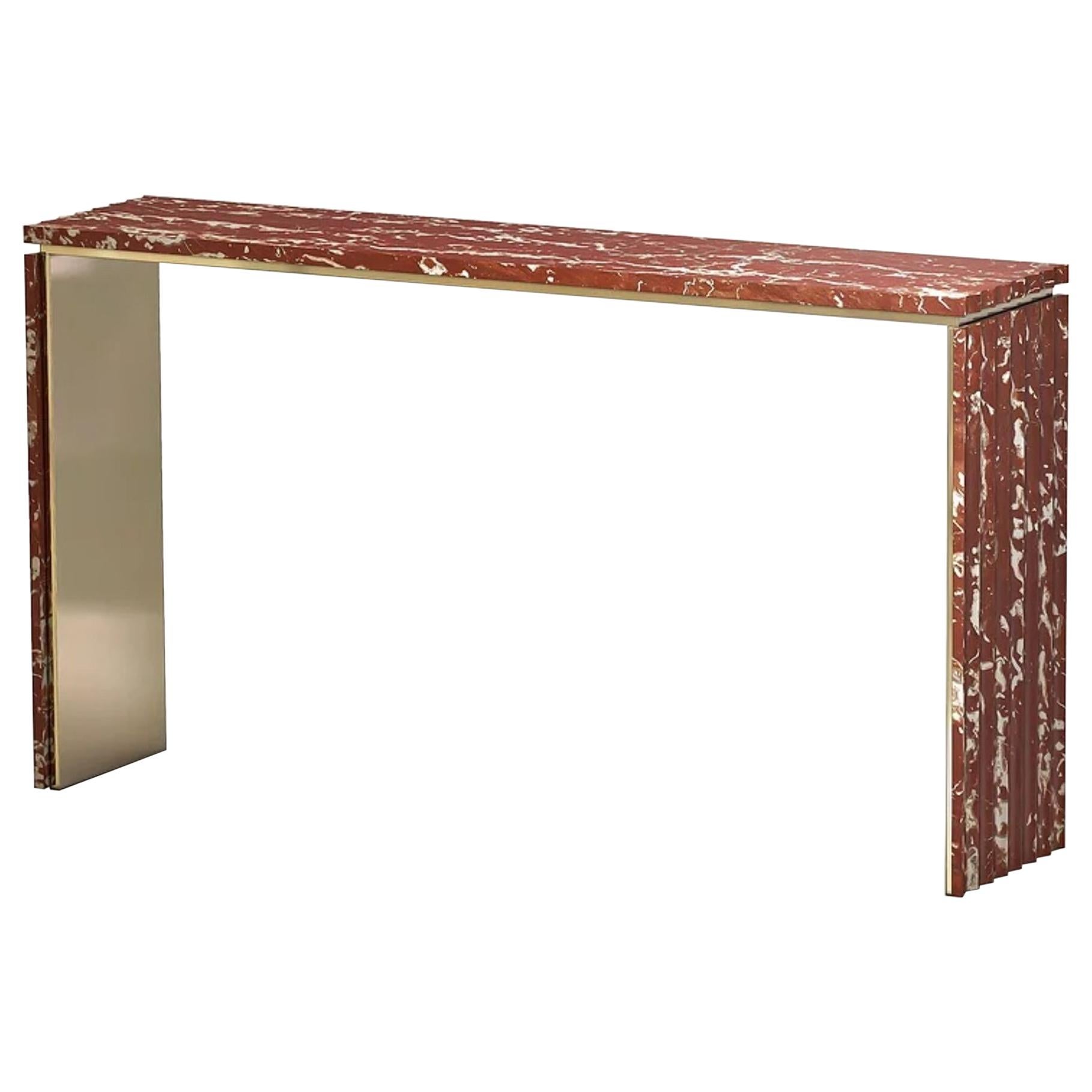 Curves Marble Console by Marmi Serafini For Sale