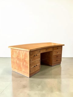 Curvilinear desk By Jacques Adnet 1940