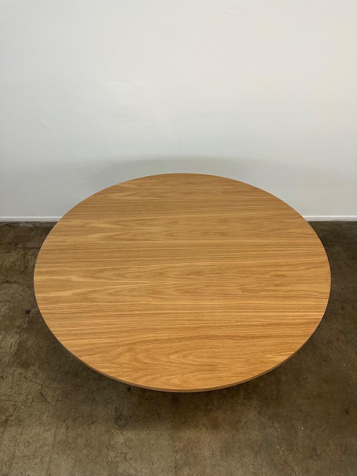 Contemporary Curvitas Dining Table, White Oak For Sale