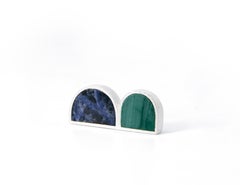 Anello Curvo Doble in argento sterling con pietre preziose di Alejandra Campos Taylor