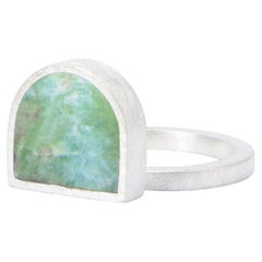 Curvo Mini Ring in Sterling Silver 925 with Gemstone by Alejandra Campos Taylor