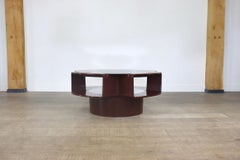 Curvoform Series Brown Fibreglass Ufo Coffee Table by Curver, 1960s