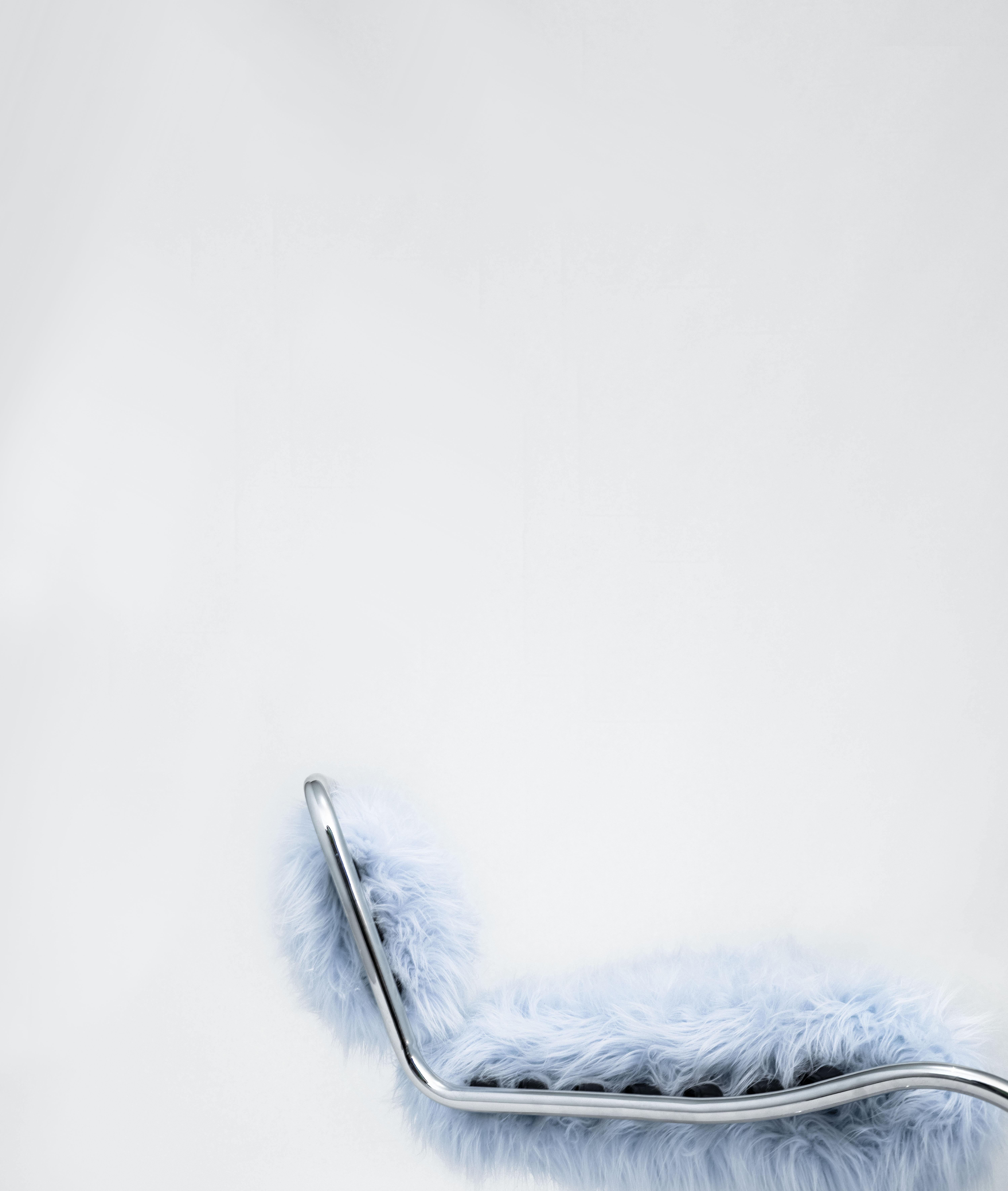 Fauteuil curviligne conçu par Luca Pasqualotti pour Seconda Giovinezza 2024 en vente 3