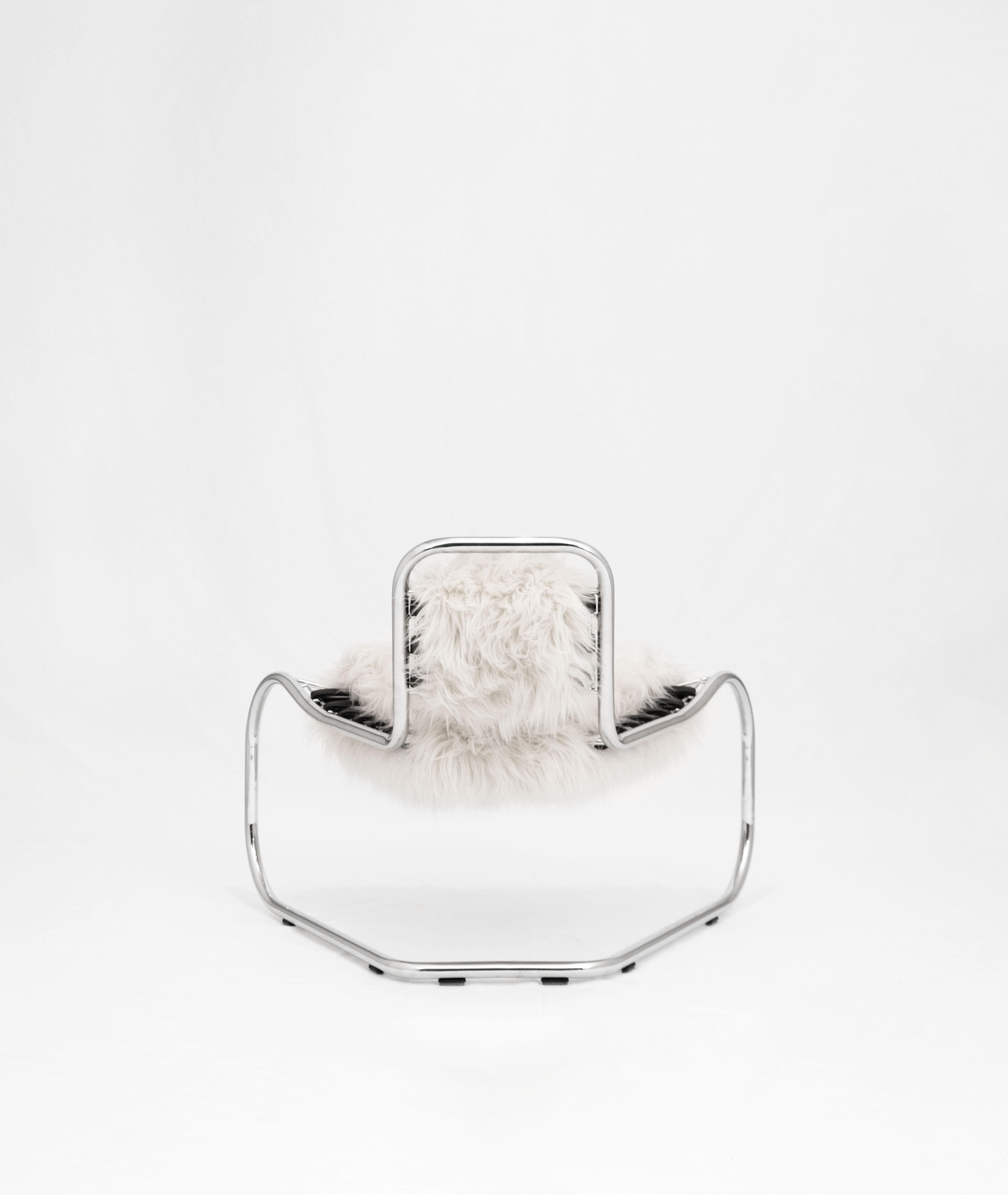 Contemporain Fauteuil courbé conçu par Luca Pasqualotti pour Seconda Giovinezza 2024 en vente