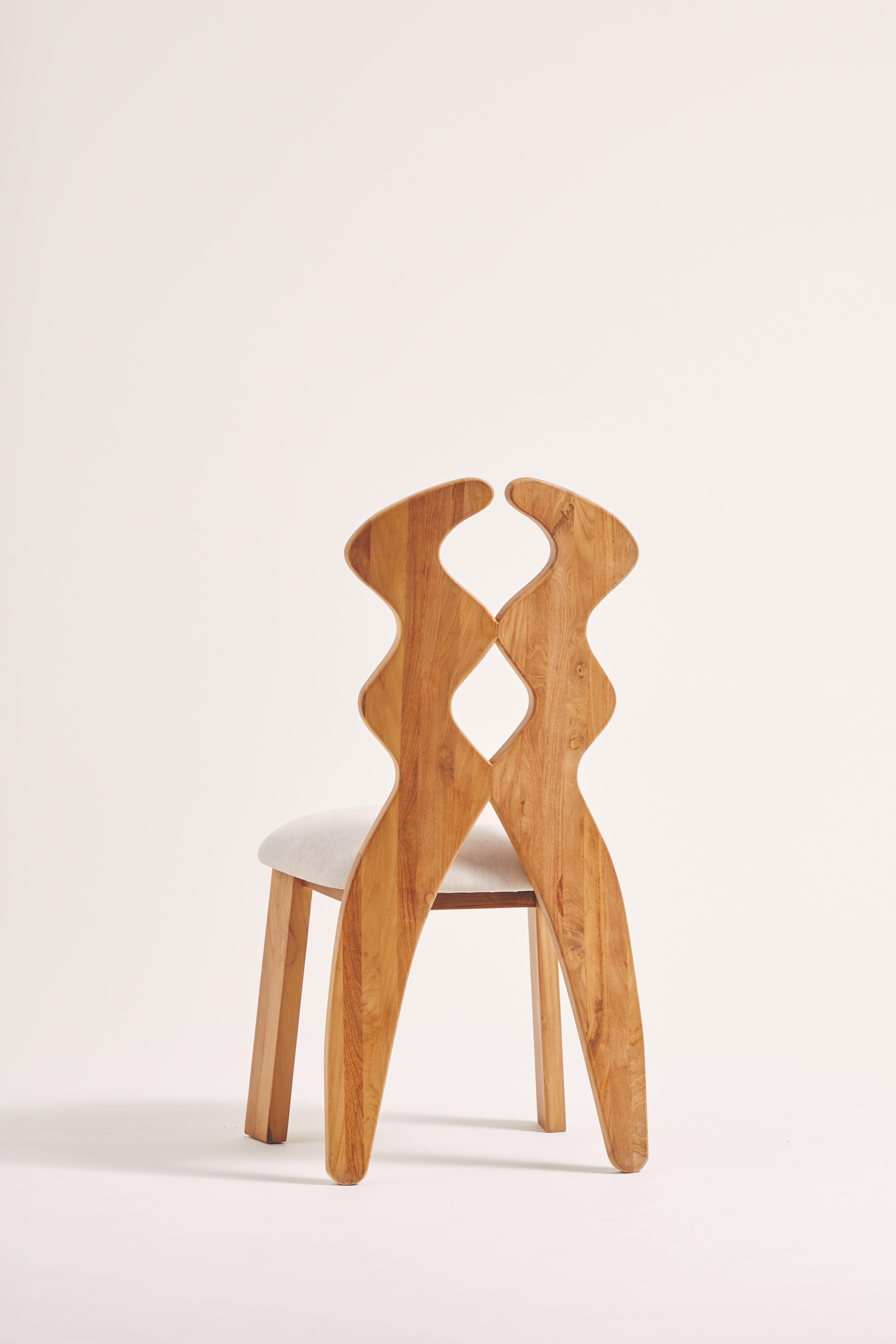 XXI secolo e contemporaneo Curvy dining chair in vendita