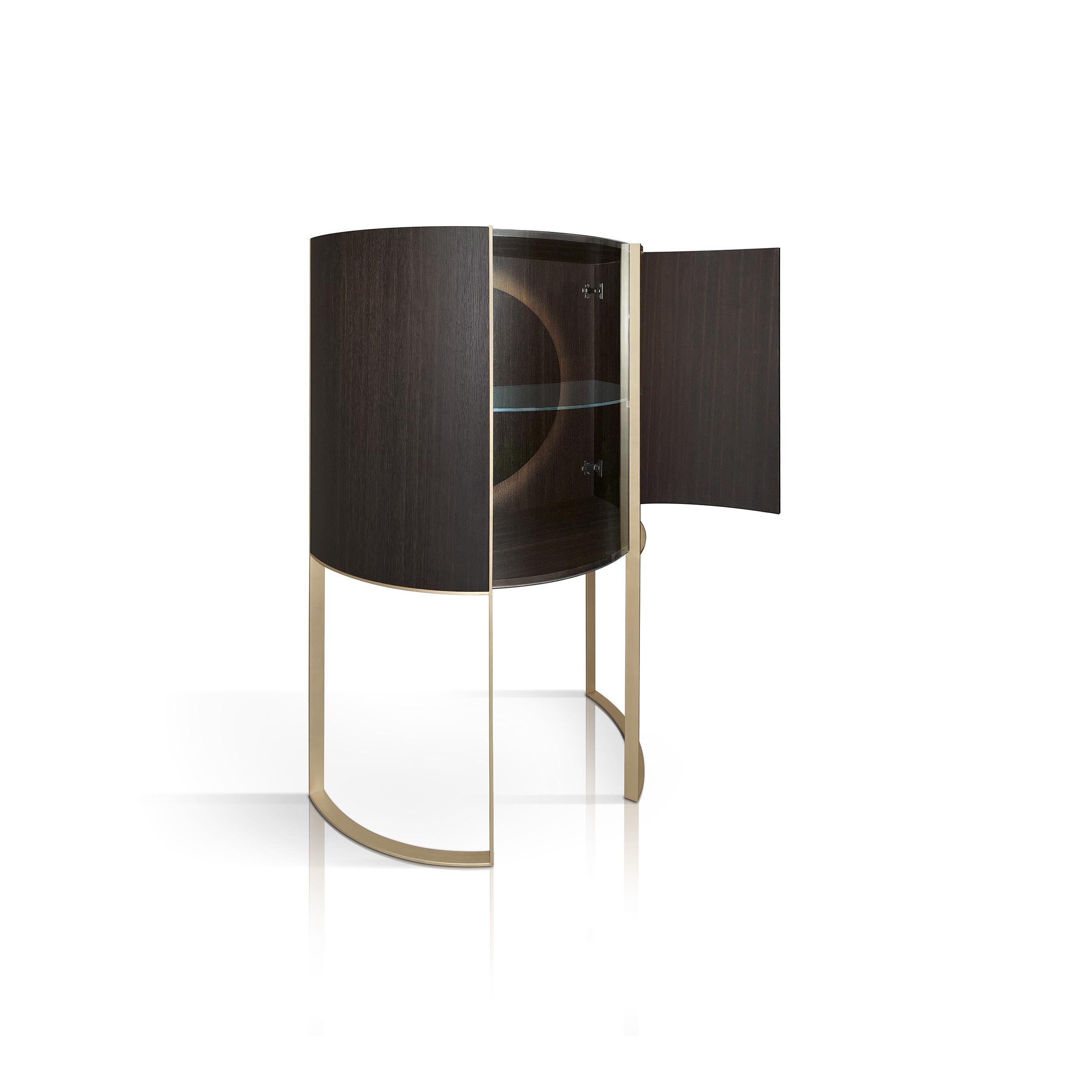 Modern Curvy Display Cabinet