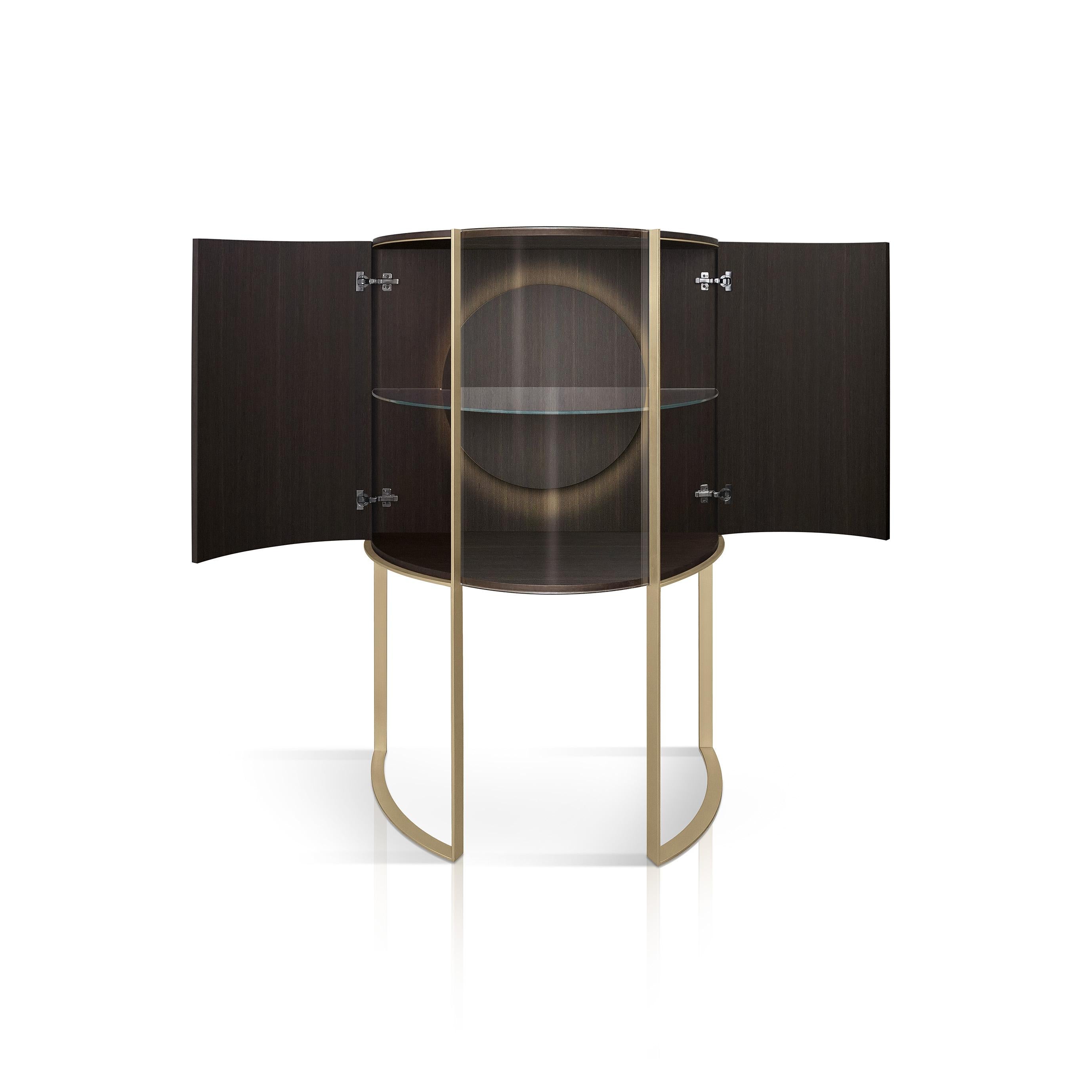 Italian Curvy Display Cabinet