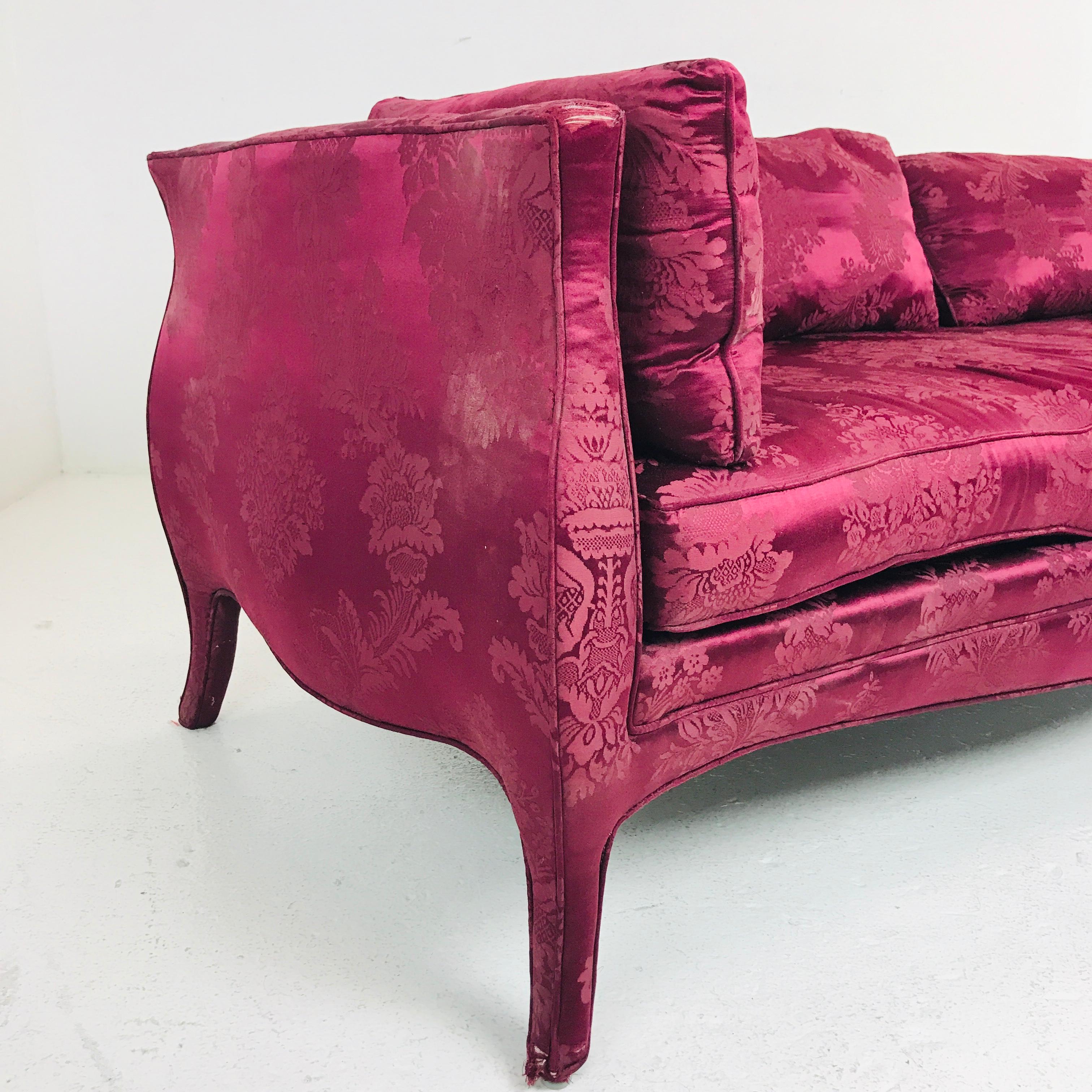 Mid-Century Modern Curvy Silhouette Lutece Sofa by Richard Himmel