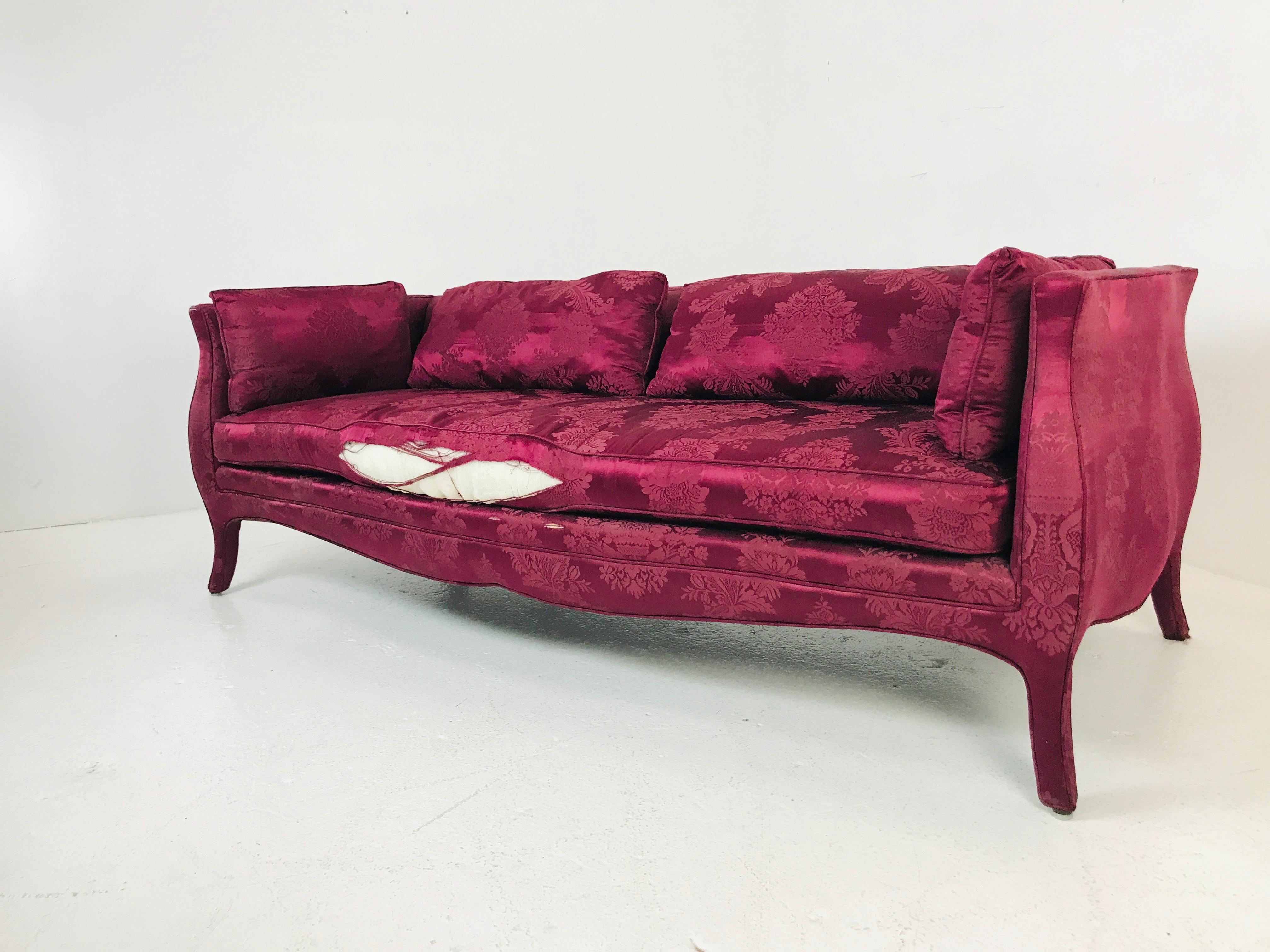 Curvy Silhouette Lutece Sofa by Richard Himmel In Good Condition In Dallas, TX