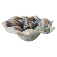 Vase triple Ikebana de Curvy Studio Pottery