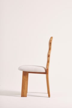 Sedia da pranzo curvilinea in legno di teak di Heaps & Woods