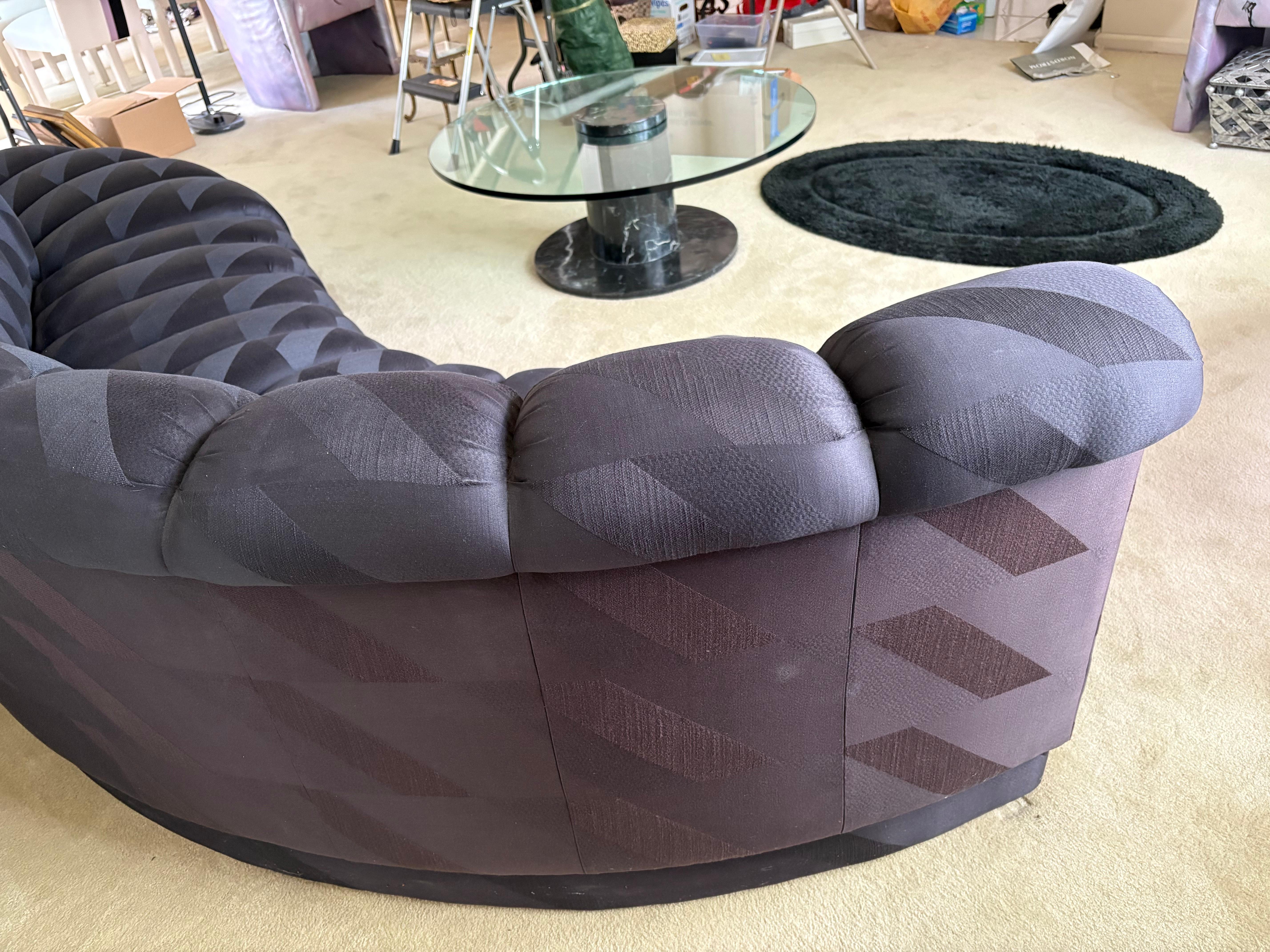 Canapé sectionnel contemporain modulable Curvy Vintage Serpentine en vente 9